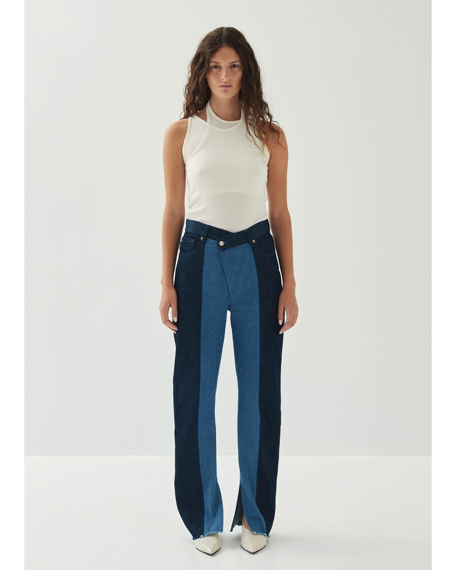 Alohas Kansas Bicolor Indigo Denim Trousers