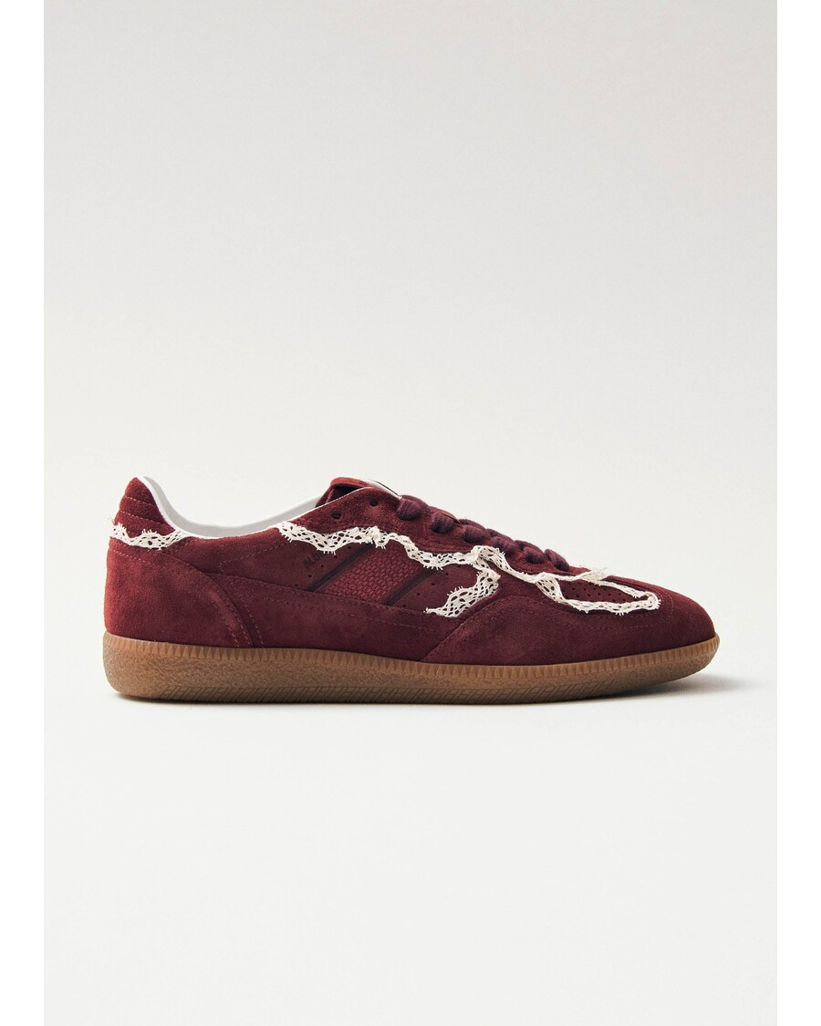 Alohas Tb.490 Sneakers In Pelle Bordeaux All'uncinetto